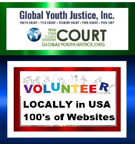 Volunteer for Teen Court , Youth Court, Peer Court, Peer Jury and Youth Peer Court Diversion Programs.