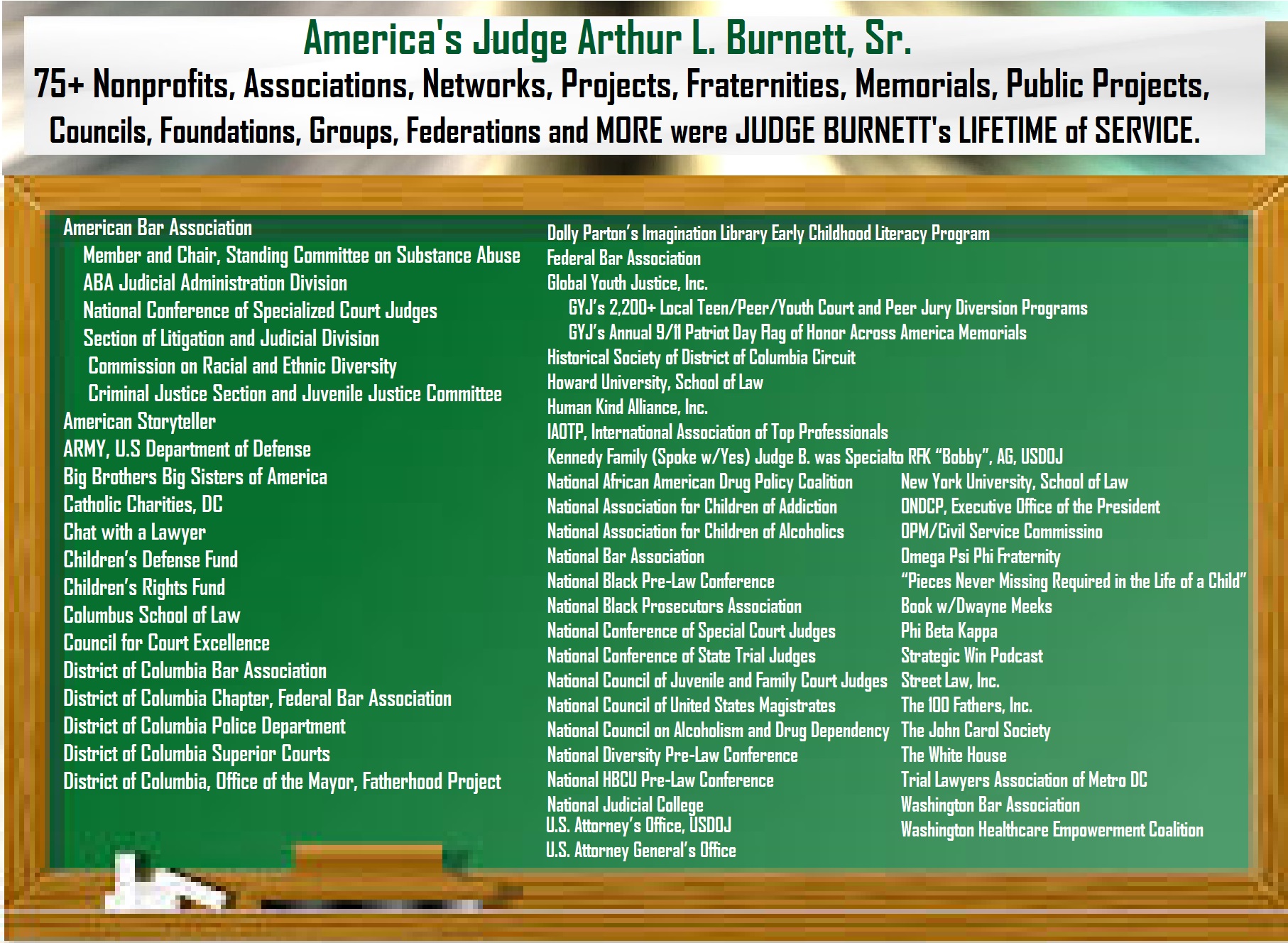 Judge Arthur L. Burnett, Sr. Memorial Page -- Global Youth Justice, Inc.