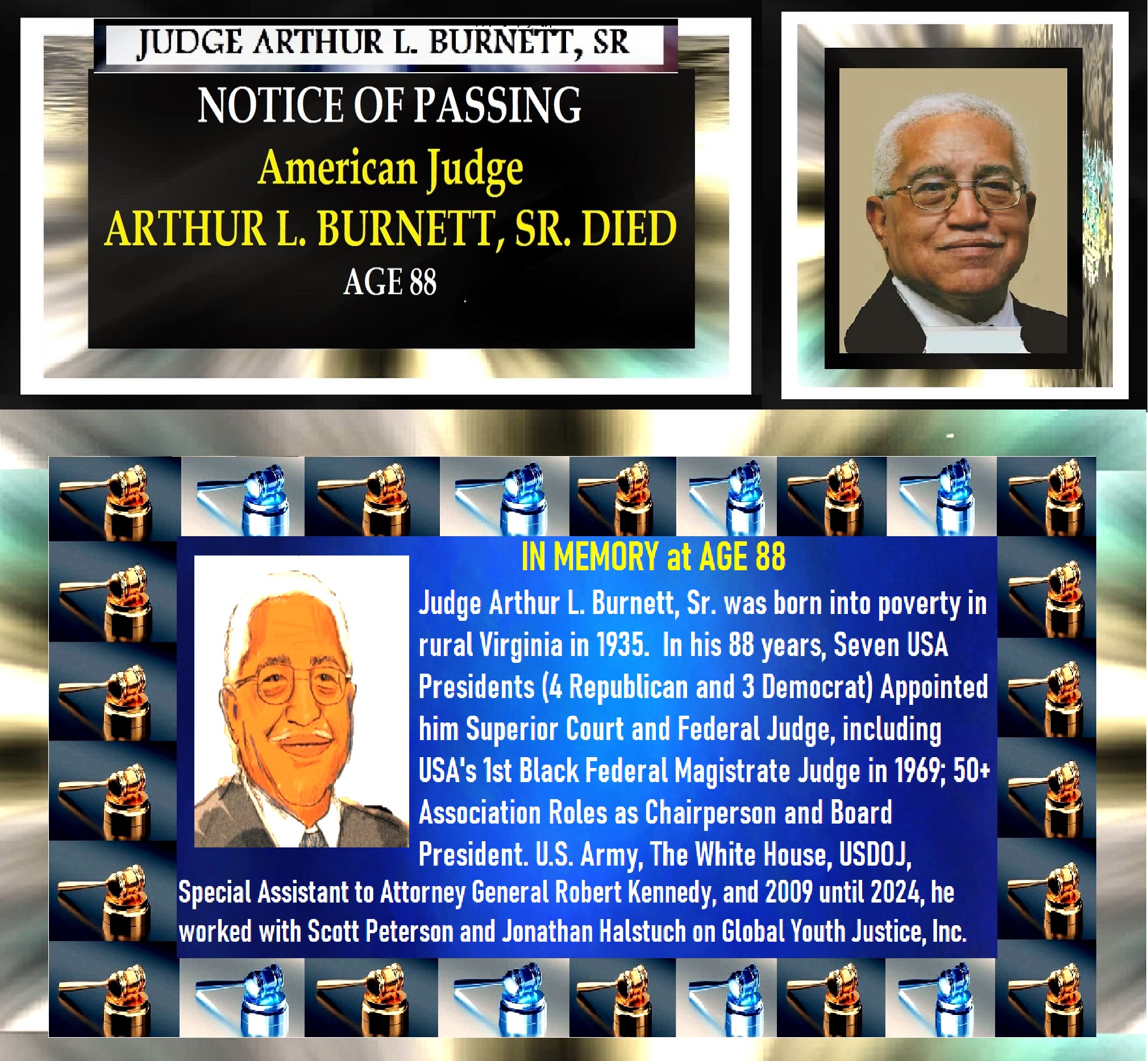 Judge Arthur L. Burnett, Sr. Co-Founder, Global Youth Justice, Inc. FINAL 1