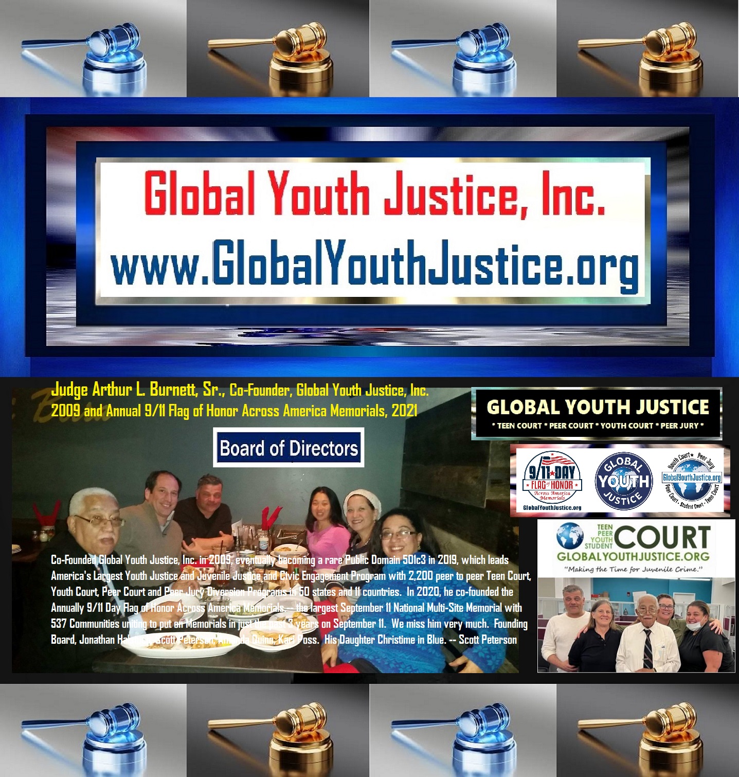 Judge Arthur L. Burnett, Sr. Co-Founder Global Youth Justice