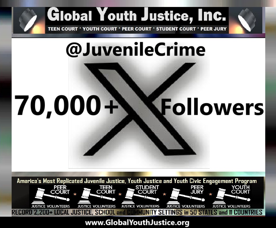 @JuvenileCrime is most followed juvenile justice and youth justice on @x by Global Youth Justice, Inc.