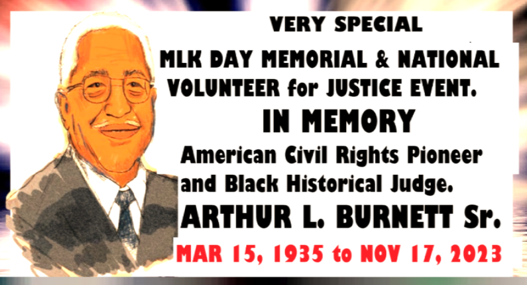 MLK DAY JUDGE ARTHUR L. BURNETT SR