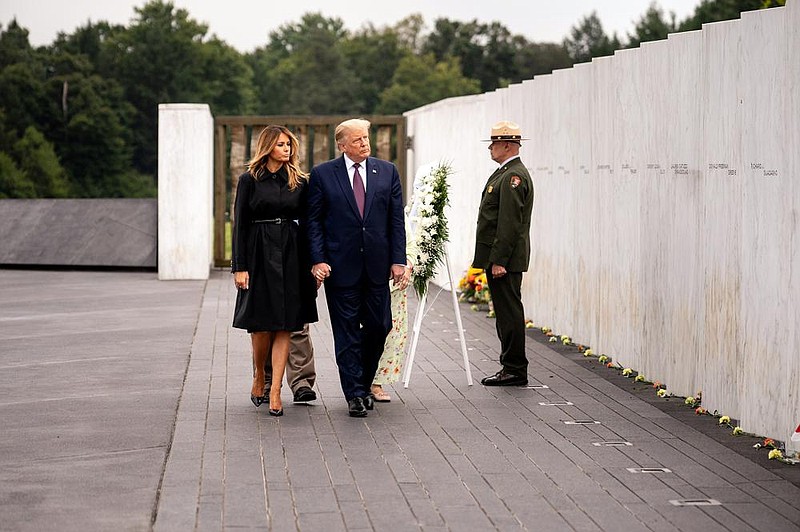 Donald Trump Melania Trump September 11 Memorial Global Youth Justice